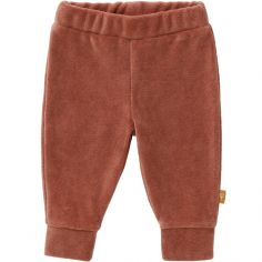 Pantalon de pyjama en velours bio Copper (3-6 mois : 60 à 67 cm)