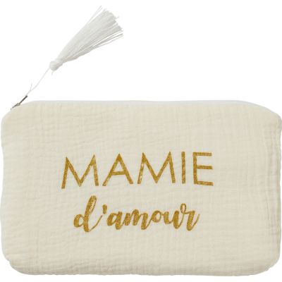 Trousse cadeau Mamie d'amour gaze de coton écru BB & Co
