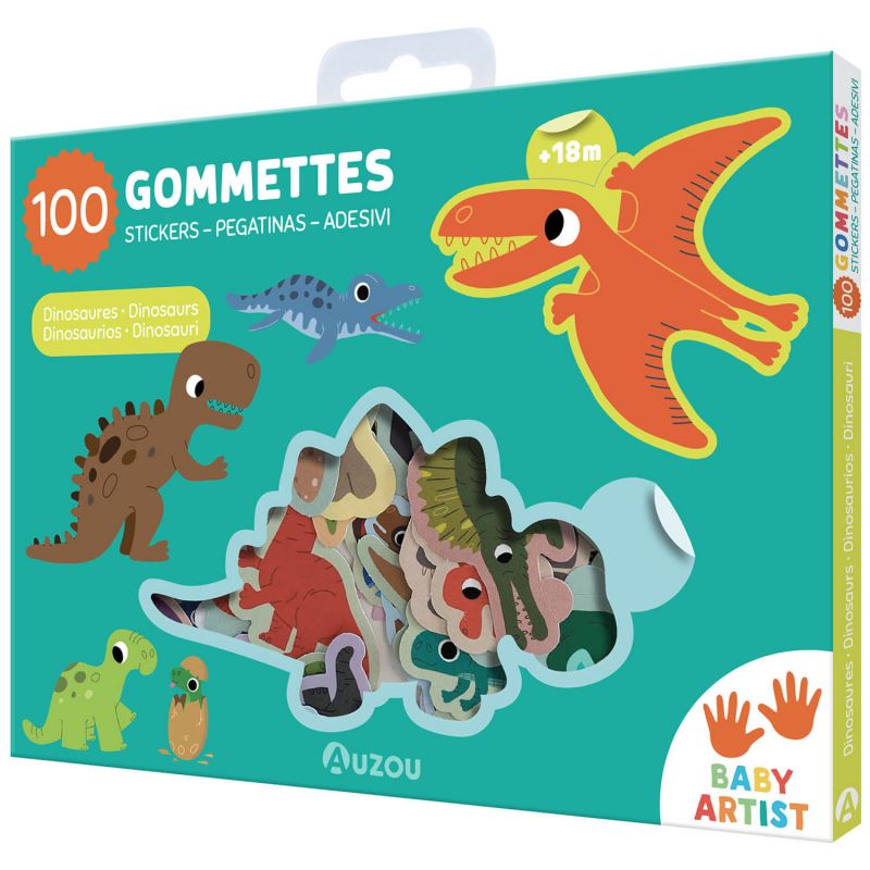 Ma pochette 100 gommettes Dinosaures Auzou Editions Produit 1