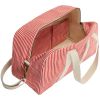 Sac à langer Charlie Rayures Fines Rouge Hindbag Produit ouvert 4