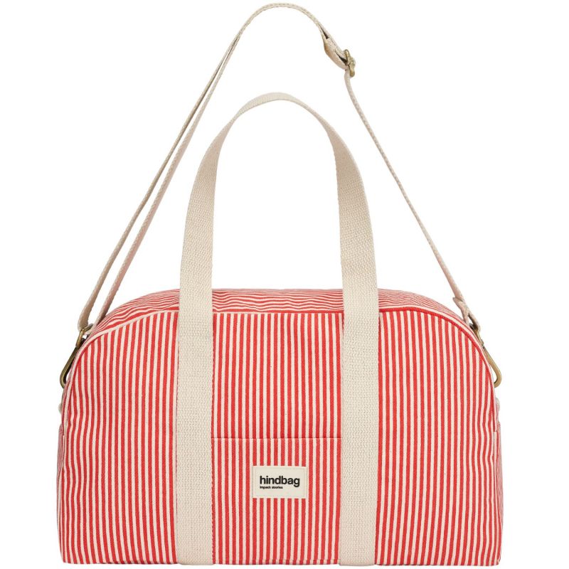 Sac à langer Charlie Rayures Fines Rouge Hindbag Produit 2