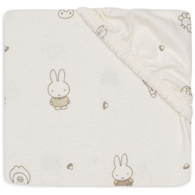 Drap housse en jersey Miffy Family Farm (60 x 120 cm) Jollein