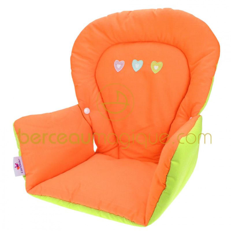 Coussin de chaise réversible Roudoudou et Rococo Candide
