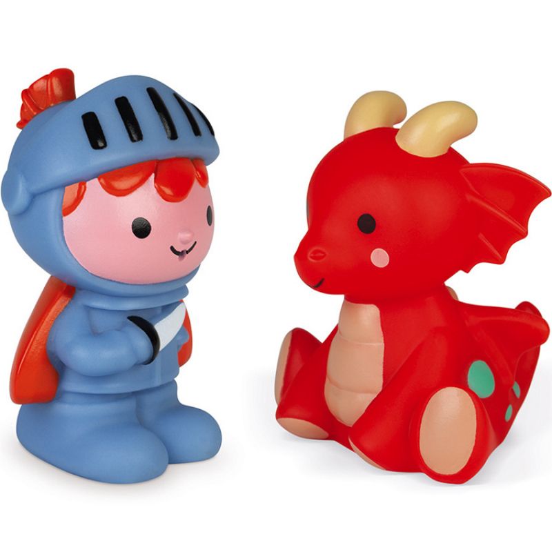 Jouets de bain gicleur chevalier et dragon lumineux Janod