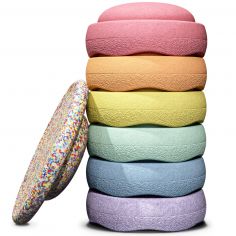 Jeu de motricité Rainbow Set pastel (7 blocs) - Stapelstein