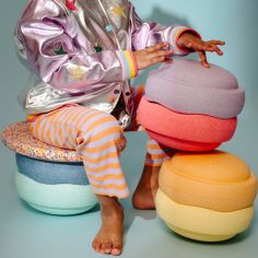 Jeu de motricité Rainbow Set pastel (7 blocs)