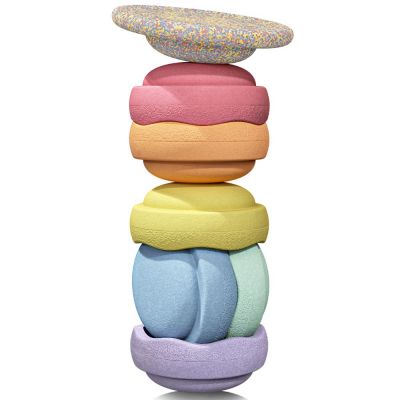Jeu de motricité Rainbow Set pastel (7 blocs)  par Stapelstein