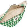 Sac banane Olivia Vichy Vert Hindbag Produit ouvert 4