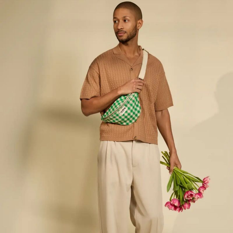 Sac banane Olivia Vichy Vert Hindbag Ambiance 6