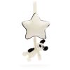 Peluche musicale Chien noir et crème (30 cm) Jellycat Produit 1