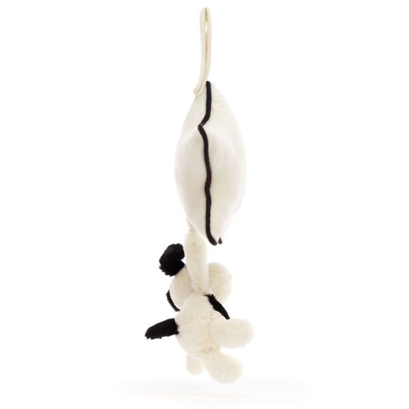 Peluche musicale Chien noir et crème (30 cm) Jellycat Produit 5