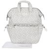 Sac à dos à langer Little Bloom Fleurs Gris Pasito a pasito Produit 1