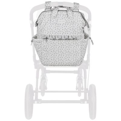 Sac à dos à langer Little Bloom Fleurs Gris