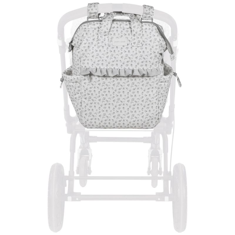 Sac à dos à langer Little Bloom Fleurs Gris Pasito a pasito Produit 2
