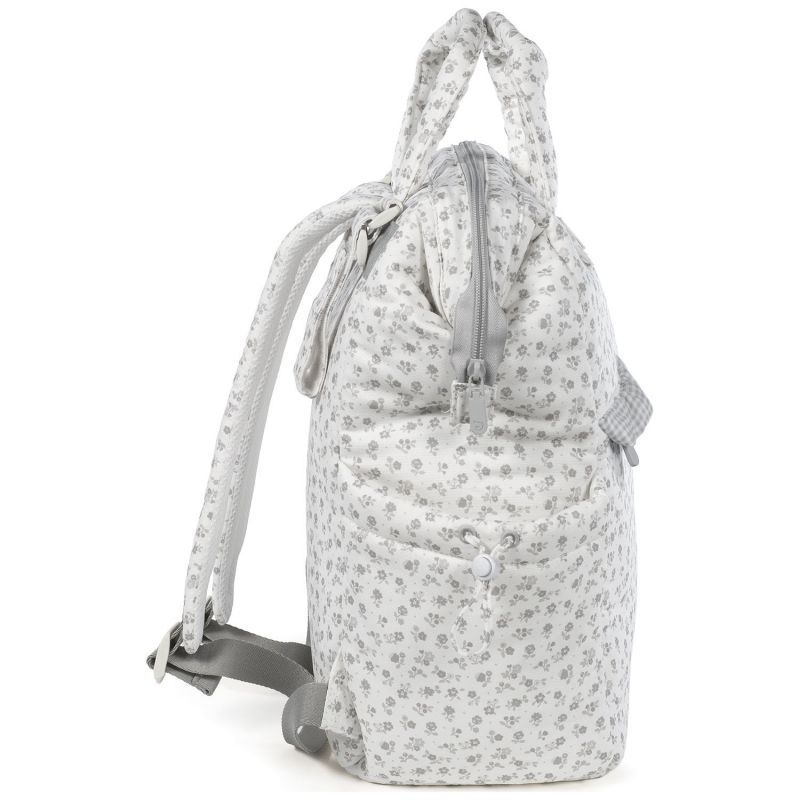 Sac à dos à langer Little Bloom Fleurs Gris Pasito a pasito Produit 7