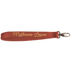 Porte clés court terracotta (personnalisable) - Les Griottes