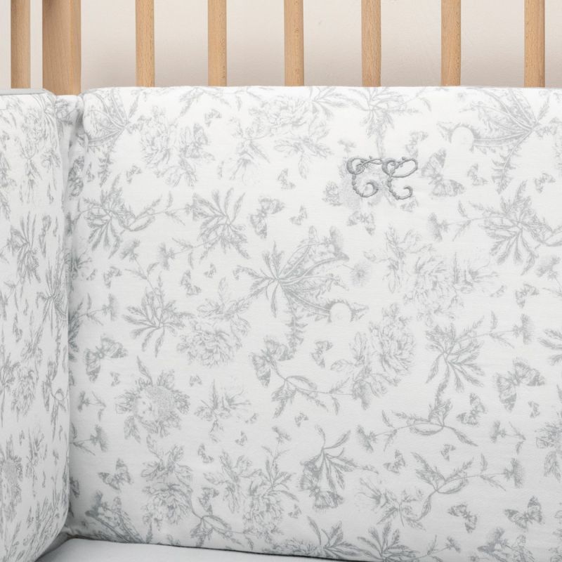 Tour de lit adaptable Toile de Jouy gris Tartine et Chocolat Ambiance 4