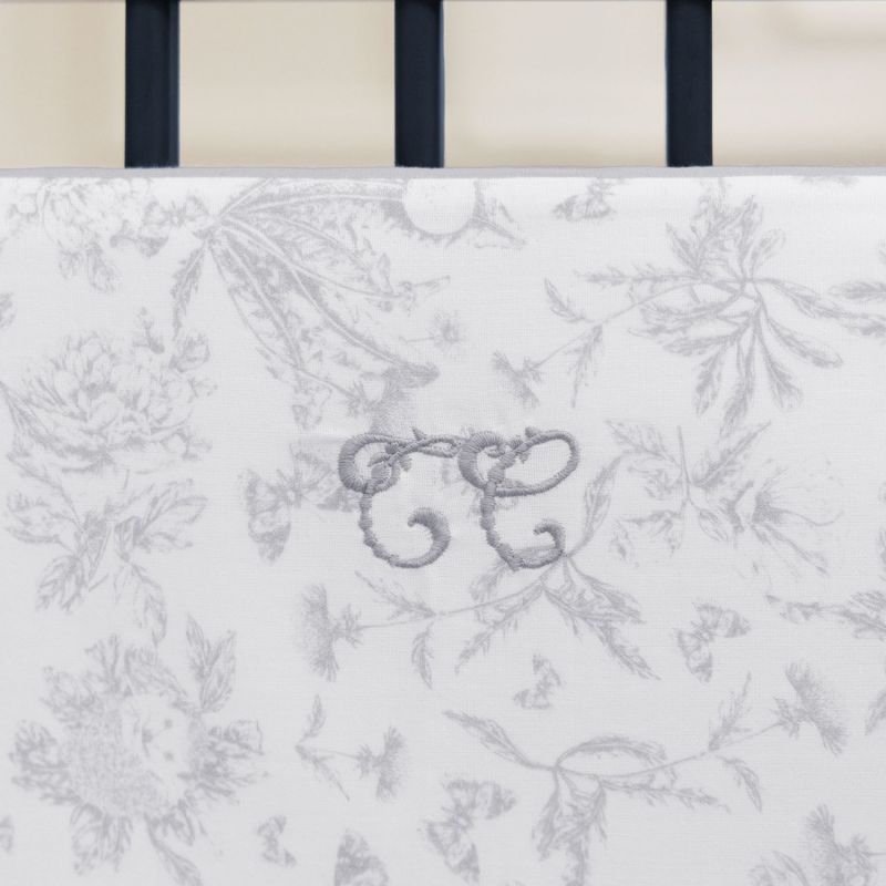 Tour de lit adaptable Toile de Jouy gris Tartine et Chocolat Ambiance 7