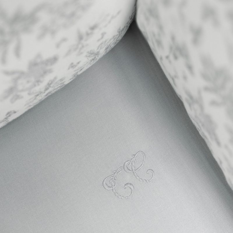 Tour de lit adaptable Toile de Jouy gris Tartine et Chocolat Ambiance 8