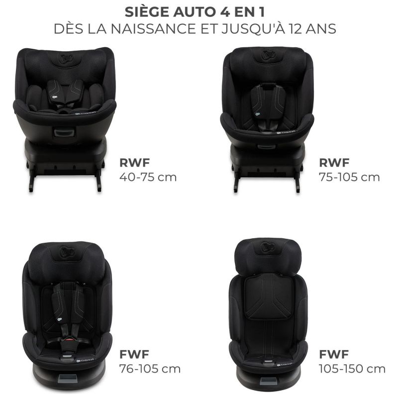 Siège auto Xpedition 3 i-Size Black (groupe 1-2-3) Kinderkraft Produit 8
