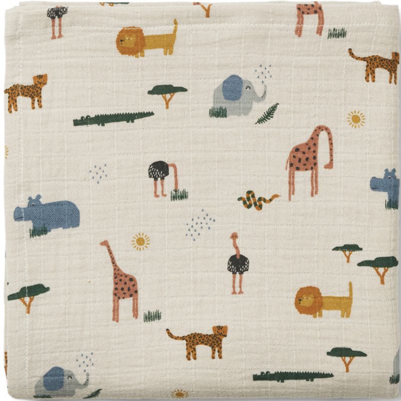 Maxi lange Ben Safari Sandy mix (110 x 110 cm) Liewood