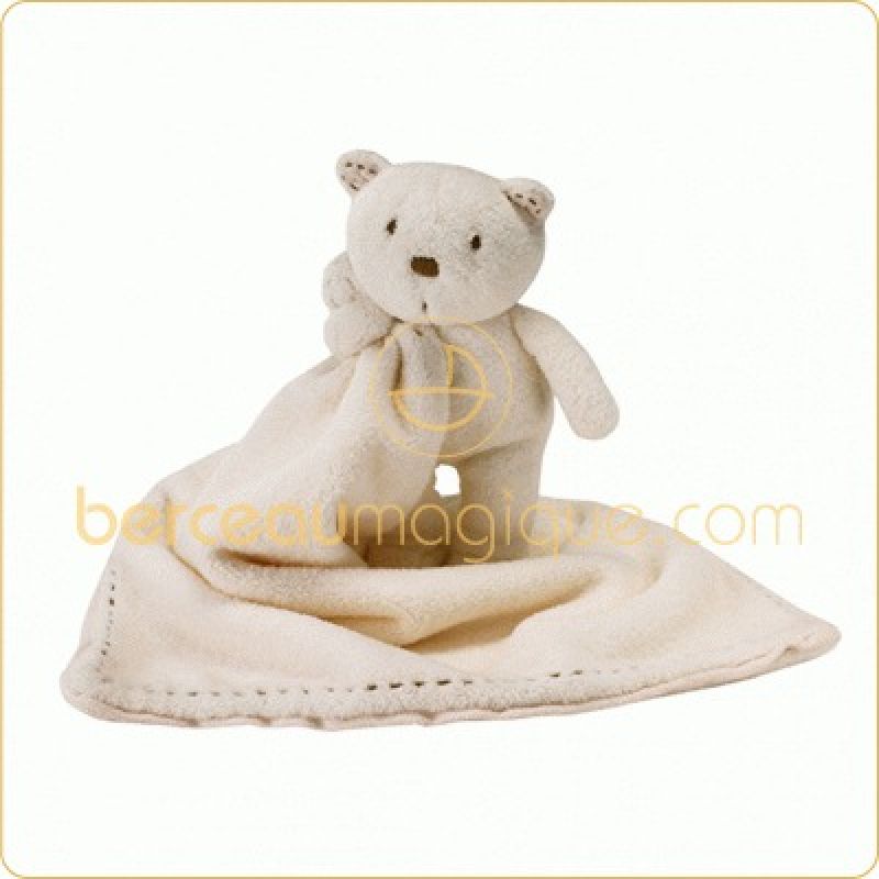 Doudou Gaston l'ourson écru Tartine et Chocolat
