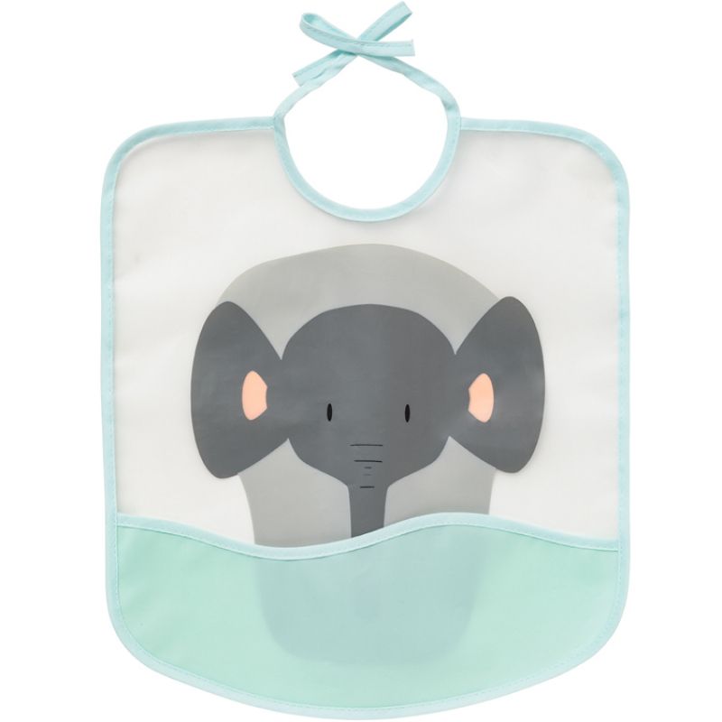 Bavoir plastifié à nouer Eléphant Babycalin