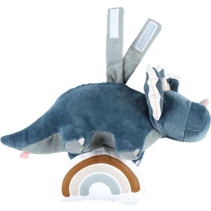 Peluche musicale à suspendre Ops le tricératops TSO (17 cm) Noukie's Produit 1 grande taille