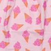 Serviette élastiquée en double gaze cornets de glace et verso blush BB & Co Produit 2