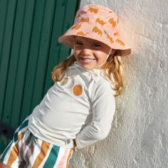 Bob réversible anti-UV Camel pink (19-36 mois)