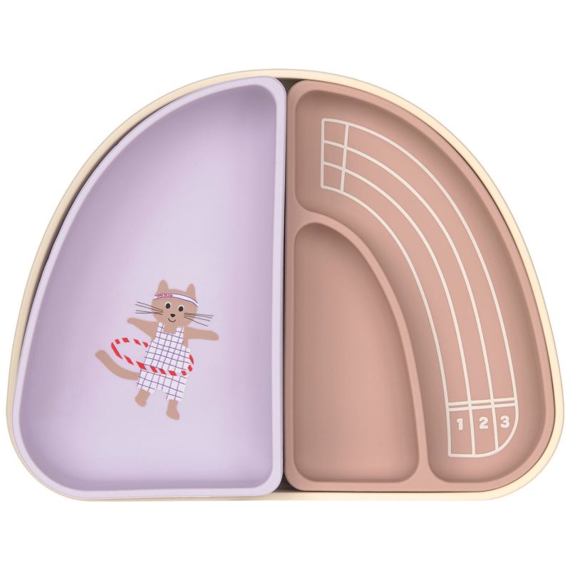Assiette à compartiments en silicone Tiny Team Chat Lässig Produit 4