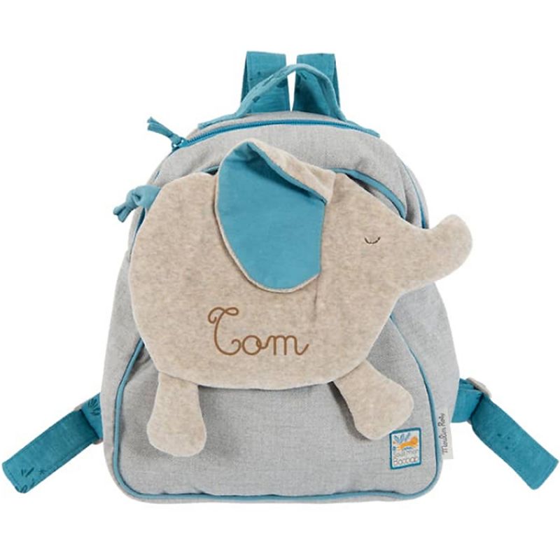Sac à dos bébé éléphant  Sous mon Baobab (personnalisable) Moulin Roty