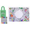 Set de table à colorier lavable et réutilisable Jardin avec 10 feutres Eatsleepdoodle Produit 3