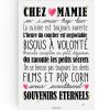Affiche Chez Mamie (A3)  par La Poupette à paillettes