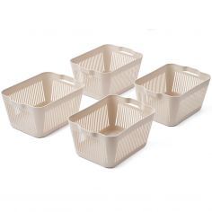 Lot de 4 paniers de rangement Makeeva S Sandy - Liewood