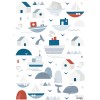Planche de stickers A3 de bateaux et maisons - Lilipinso