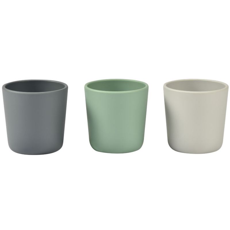 Lot de 3 gobelets en silicone grey-sage-velvet Béaba