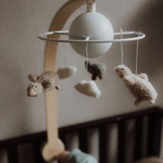 Mobile pour bébé en bois Liva Oie blanc