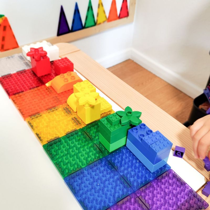 Kit de construction magnétiques de briques intense (16 pièces) Cleverclixx Ambiance 6