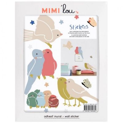 Stickers muraux oiseaux repositionnables Just a Touch