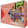 Grand kit de construction magnétique Creative Pastel (125 pièces) Cleverclixx Packaging 1