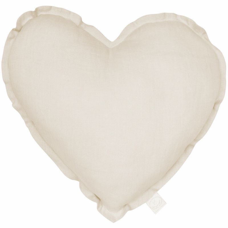 Coussin coeur écru Pure nature (40 cm) Cotton&Sweets