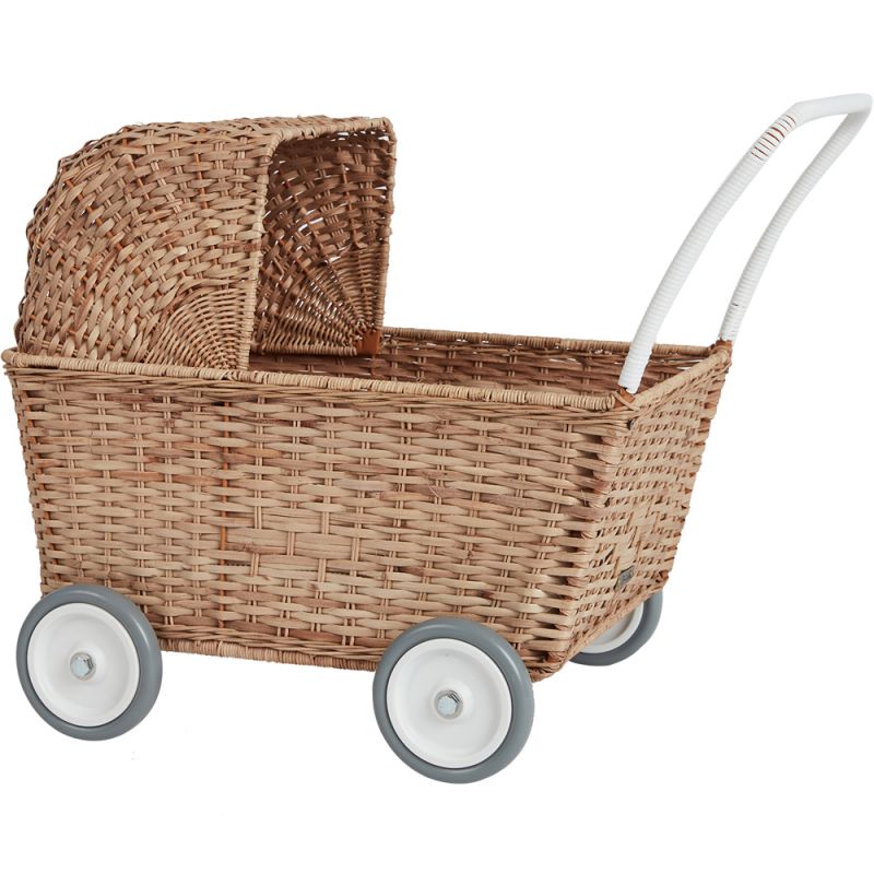 Landau en rotin pour poupée Natural Olli Ella