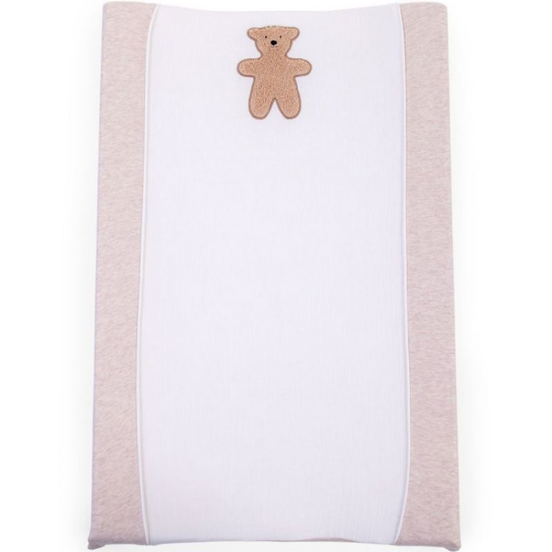 Housse matelas à langer en mousseline Teddy beige Childhome
