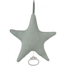 Doudou musical à suspendre étoile Little stars mint (27 cm)  par Little Dutch