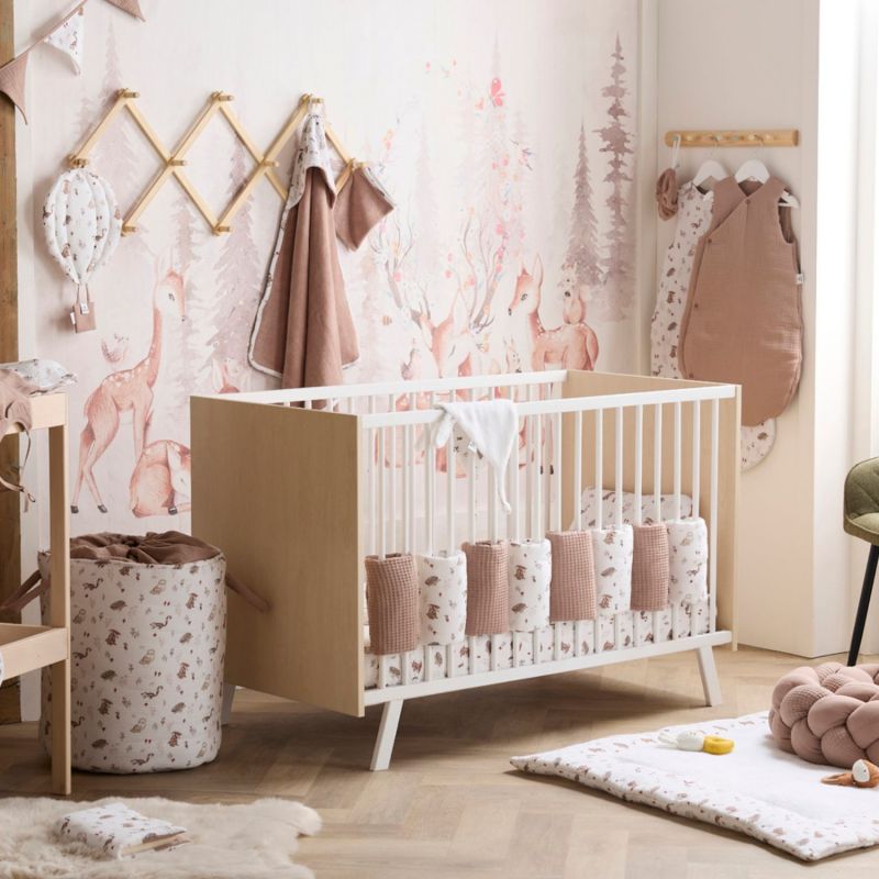 Tour de lit modulable et respirant clairière et Mocha (10 éléments) BB & Co Ambiance 5