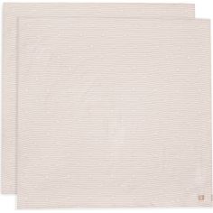 Lot de 2 maxi-langes en coton Miffy Stripe Biscuit (115 x 115 cm) - Jollein