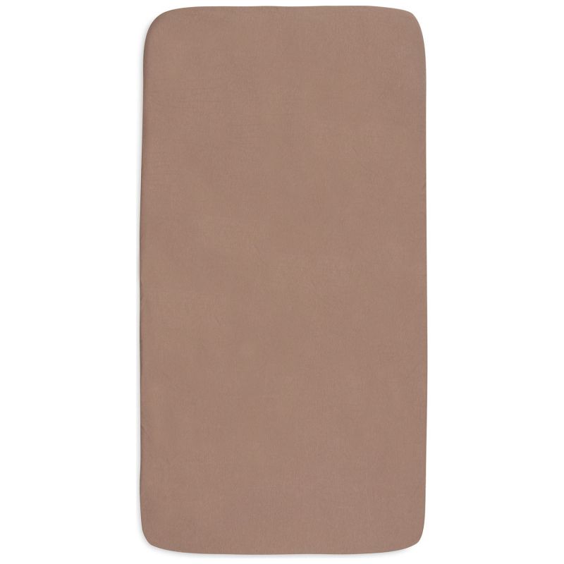 Lot de 2 draps housses en jersey Milky Coffee-Ivory (40 x 80 cm) Jollein Produit 5