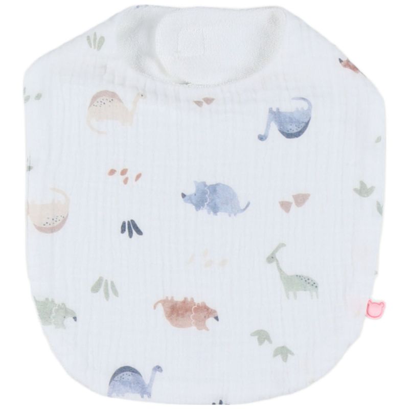 Lot de 3 bavoirs en mousseline bio Dinos Noukie's Produit 3