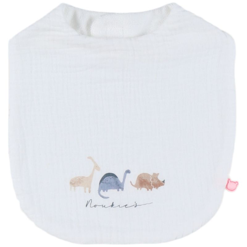 Lot de 3 bavoirs en mousseline bio Dinos Noukie's Produit 5